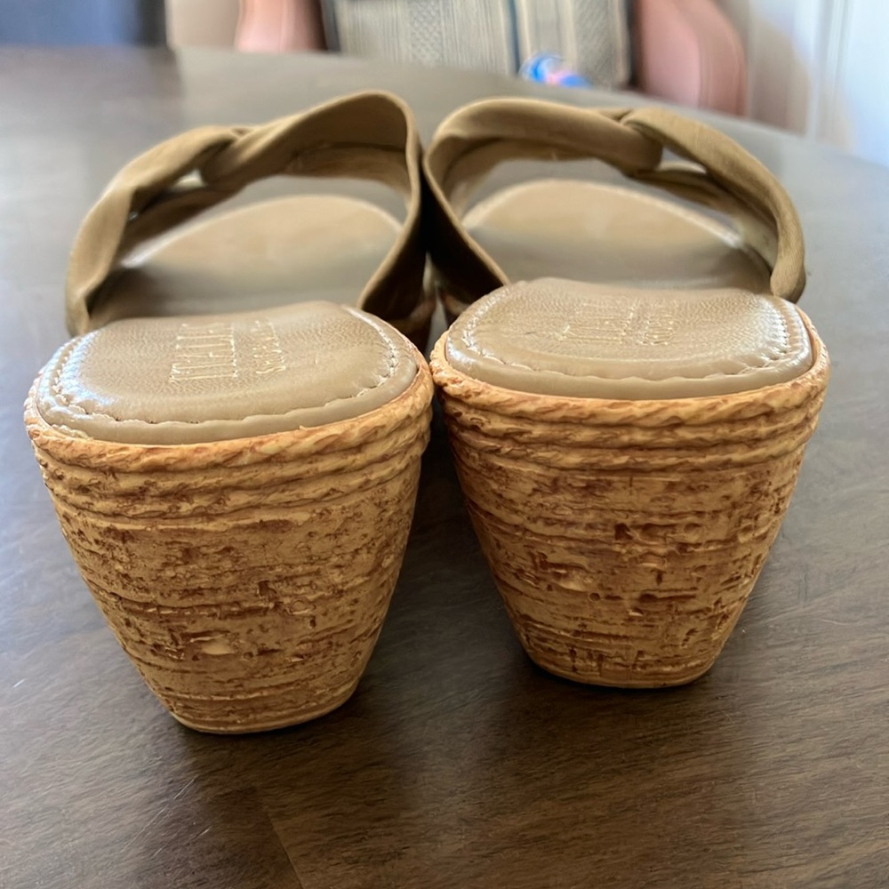 Italian Shoemakers Wedge Sandals Shoes EUC - Picture 3 of 4